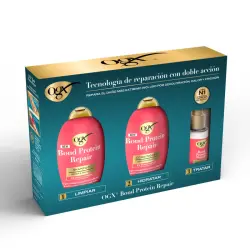 Pack OGX Bond Protein Repair Rutina Cabello Seco y Dañado 820 ml