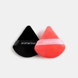 Estuche Regalo 2 Borlas Triangular Negro Y Coral Another Love