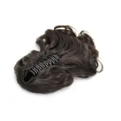 Fashiongirl - Extensiones De Cabello De Cola De Caballo Con Clip #2 Marrón Oscuro - Rizado Extensiones de cabello 1 pieces Negro unisex