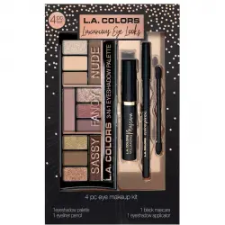 L.A Colors - Set de ojos 4 piezas Luxurious Eye Looks