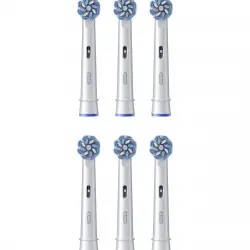 Oral b-Braun - Pack de 6 cabezales de recambio Oral b - Braun Sensitive Clean.