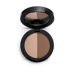 Revolution Pro - Sombra para cejas en polvo Duo Brow - Dark Brown