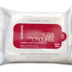 Babaria Toallitas Desmaquillantes Rosa Mosqueta 20 Unidades