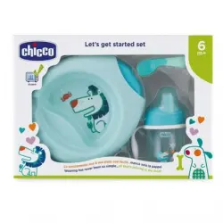 Chicco Set de Comida Chicco Azul 6m+, 1 un