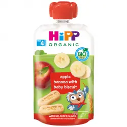 Pouch Galletas, Manzana y Plátano BIO 100 gr