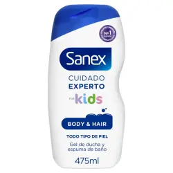 Gel y Champú de ducha o baño para niños Cuidado Experto 475 ml