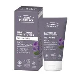 Green Pharmacy - Crema facial antiedad de noche - Backuchiol + Postbióticos