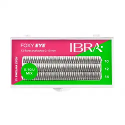 Ibra - Pestañas postizas individuales Foxy Eye 0.10 J - Mix de tamaño