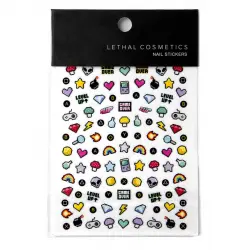 Lethal Cosmetics - Pegatinas para uñas 2UP Nail Stickers
