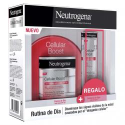Neutrogena - Pack Crema De Día Cellular Boost Antiedad Con Vitamina C SPF20 + Contorno Ojos Antiarrugas