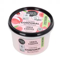 Organic Shop - Crema corporal - Lichi orgánico y 5 aceites