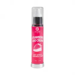 Secret Play - Lubricante efecto calor - Fresas con nata