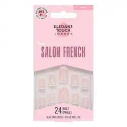 Uñas Postizas Salon French  Elegant Touch