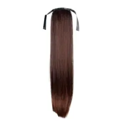 Fashiongirl - Extensiones De Cabello Con Cola De Caballo Con Clip #4 Marrón - Recto Extensiones de cabello 1 pieces Marrón unisex