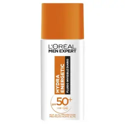 Men Expert Hydra Energetic Fluido Invisible Diario FPS 50+ 50 ml
