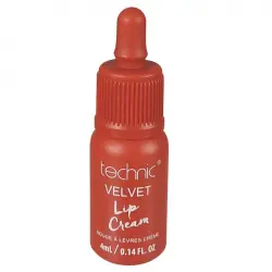 Technic Cosmetics - Labial líquido Velvet - Hot Red