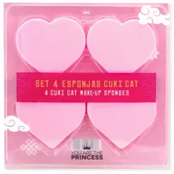 ¡25% DTO! Cuki Cat Set 4 Esponjas