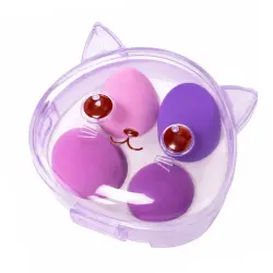 Set 4 Esponjas de Maquillaje Cat 72.3 gr