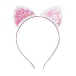 Little Princess Diadema Orejas Gatos Glitter