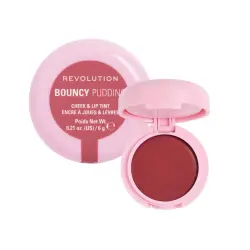 Makeup Revolution - Tinte para mejillas y labios Bouncy Pudding - Rosy Cloud