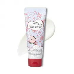 ¡28% DTO! Espuma Limpiadora Facial con Ácido Hialurónico y Extracto de Melocotón 150 gr