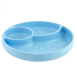 Chicco Plato Con Ventosa Y Compartimentos Azul 12M+ 1 UN 1.0 pieces