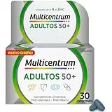 Multicentrum Select 50+ Complemento Alimenticio Multivitaminas con 13 Vitaminas y 11 Minerales, Sin Gluten, 30 Comprimidos