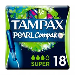 Tampax - Tampones Con Aplicador Compak Pearl Tamaño Super