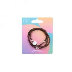 Set Gomas de Pelo Mocha