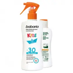 Babaria - Protector solar infantil en spray SPF30 + After Sun