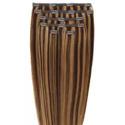 Gold24 - Extensiones Con Clip Gold24 #4 Marrón - 60 Cm Extensiones de cabello 1 pieces Marrón unisex