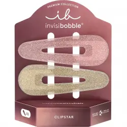 Invisibobble - Pinzas de Cabello Clipstar Premium Simply Pinktastic Invisibobble.