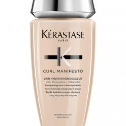 Kérastase - Champú Cremoso E Hidratante Para Cabello Ondulado, Rizado O Afro Bain Hydratation Douceur Curl Manifesto 250 Ml