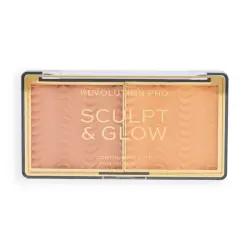 Revolution Pro - Paleta de rostro Sculpt & Glow - Medium-Deep
