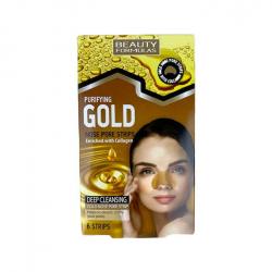 Beauty Formulas - Tiras limpiadoras de poros - Gold