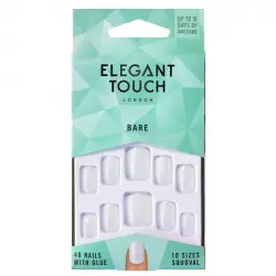 Elegant Touch - Uñas postizas Bare - Squoval
