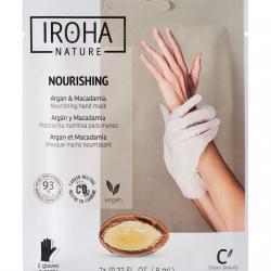 Iroha Nature - Guantes Mascarilla Nutritivos Con Aceite De Argán Y Macadamia