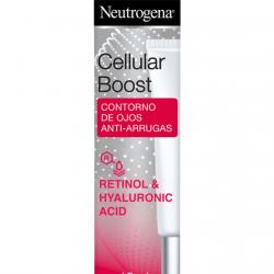 Neutrogena - Contorno De Ojos Antiarrugas Rejuvenecedor Cellular Boost Antiedad Con Ácido Hialurónico Y Retinol 15 Ml
