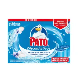 Pato Wc Discos Activos x 2 recambios #frescor marino 2 u