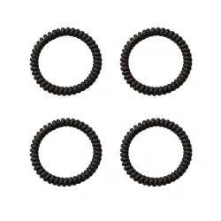 Soho - Gomas Para El Pelo En Espiral Onduladas Gomas para cabello 4 pieces Negro female