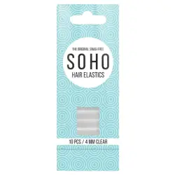 Soho - Lazos Para El Cabello Sin Enganches Gomas para cabello 10 pieces Blanco unisex