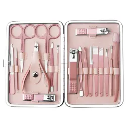 UNIQ - Kit De Cuidado De Manicura 18 En 1 Cuidado de uñas 18 pieces Oro Rosa