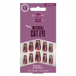 Waterfall Cat Eye Ballerina Uñas Postizas Edición Limitada