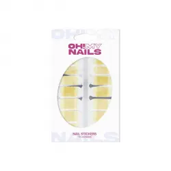 Oh My Nails Stickers Gold Glitter