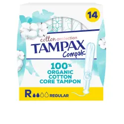 Tampax Algodón 100% Organico tapón regular 14 u