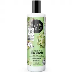 Organic Shop - Champú hidratante para cabello seco - Alcachofa y Brócoli