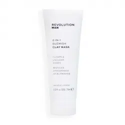 Revolution Man - Mascarilla facial anti-imperfeciones 2 in 1 Blemesh Clay Mask