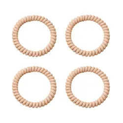 Soho - Gomas Para El Pelo En Espiral Onduladas Gomas para cabello 4 pieces Nude female