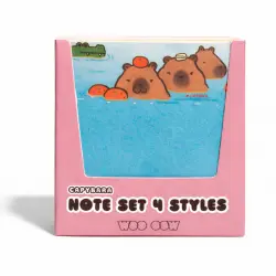 Capybara Note Set 4 Styles Notas de Papel 58.3 gr