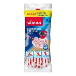 VILEDA Microfibre Premium 2 en 1 1 und Recambio de Fregona